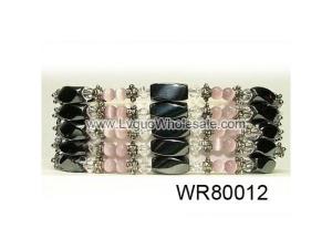 36inch Rose Quartz Cat's Eye High Power Magnetic Wrap Bracelet Necklace All in One Set
